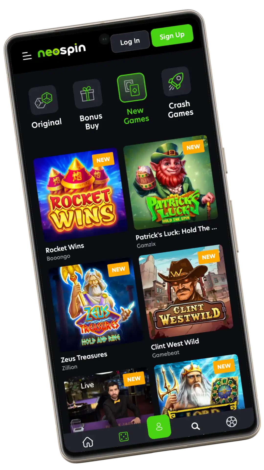 neospin casino mobile app