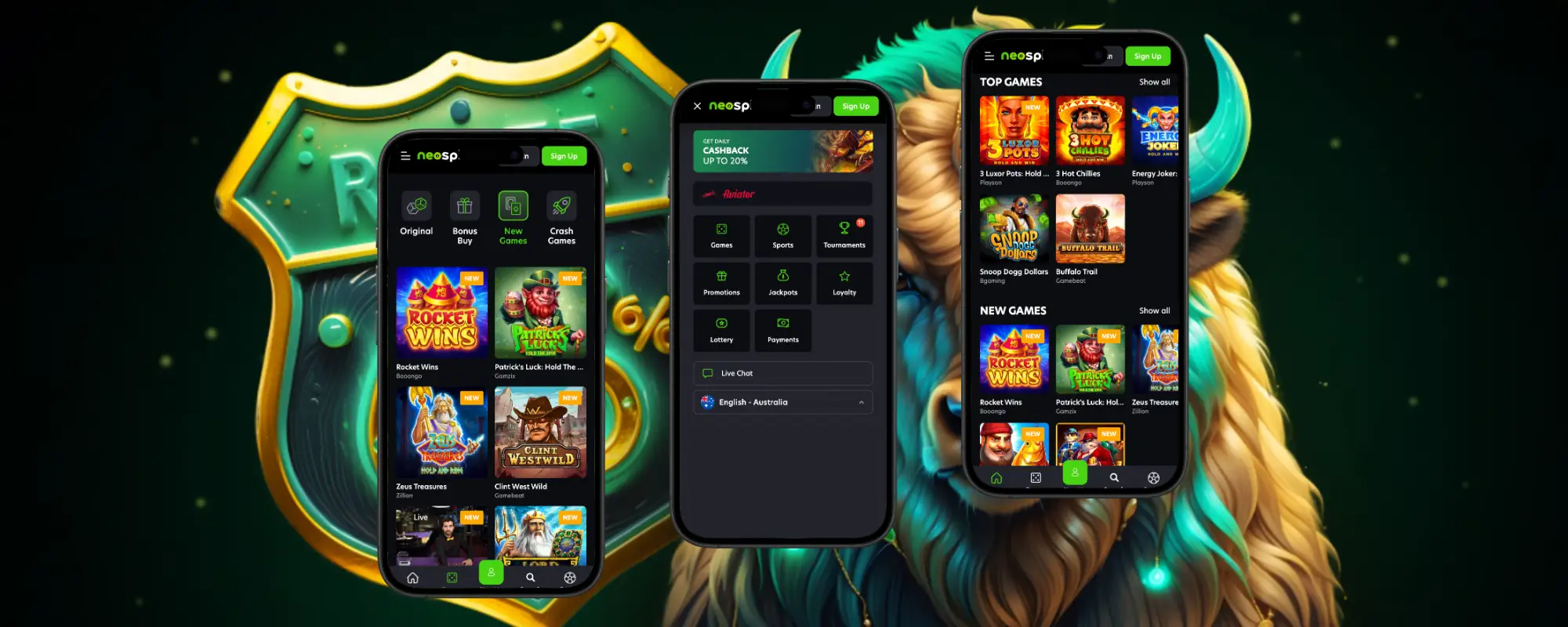 neospin mobile app